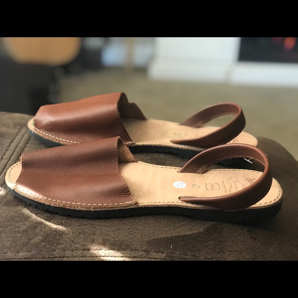 Arvaca Leather Sandals Handmade in Spain Size 10.5